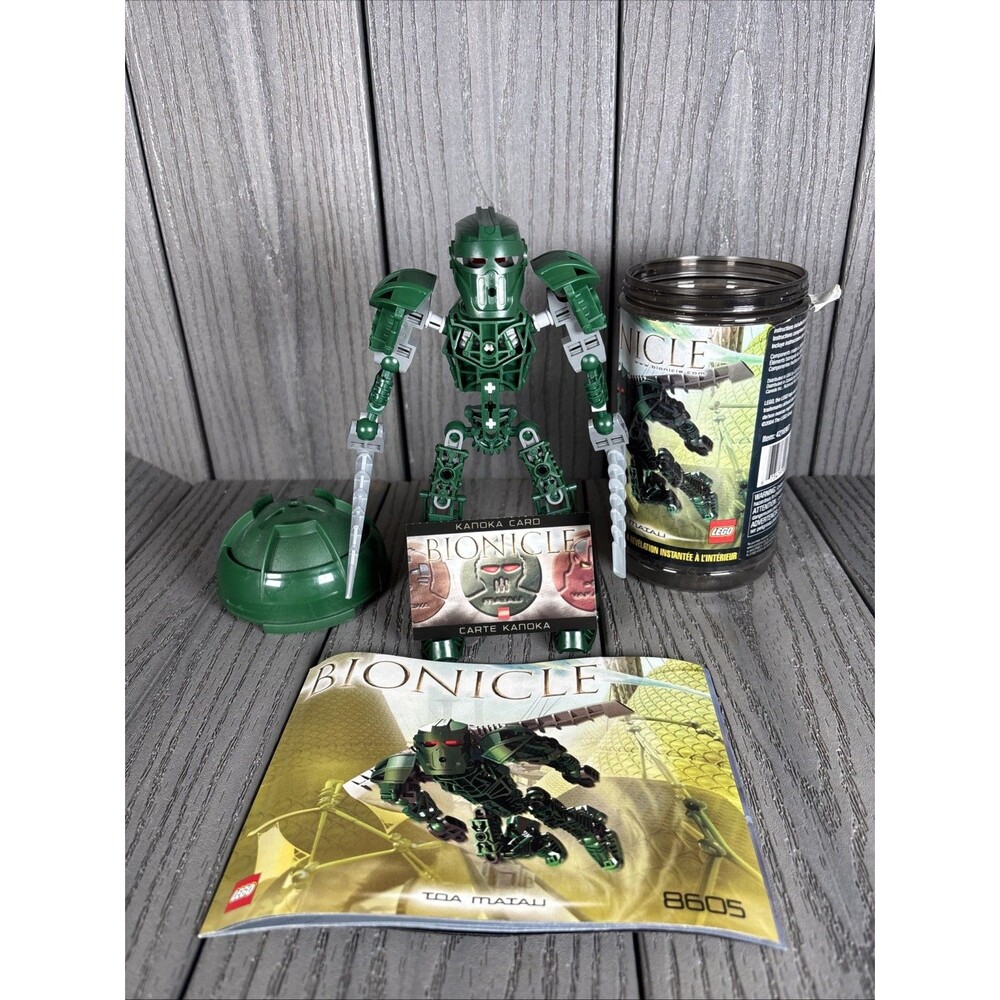 LEGO BIONICLE: Matau (8605) Complete with Canister and Instructions